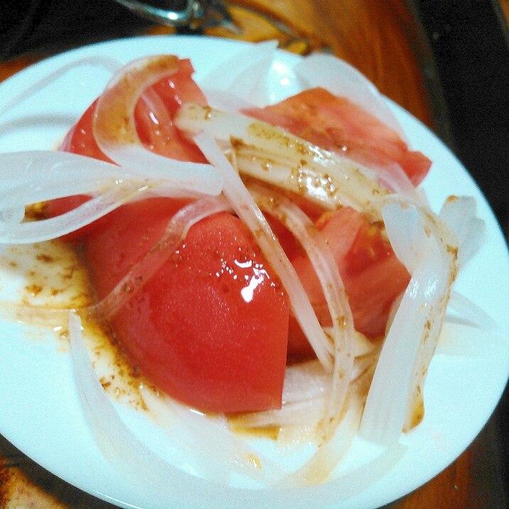 玉ねぎトマトの中華サラダ